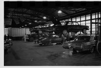 Cars in shop